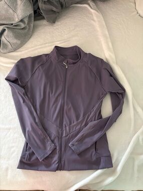 Women's Purple Full-Zip Bomber Jacket